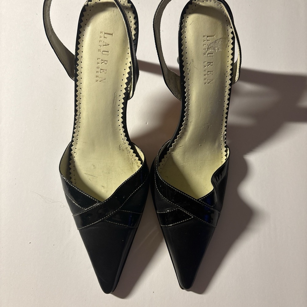 Lauren Ralph Lauren Black Slingback Heels